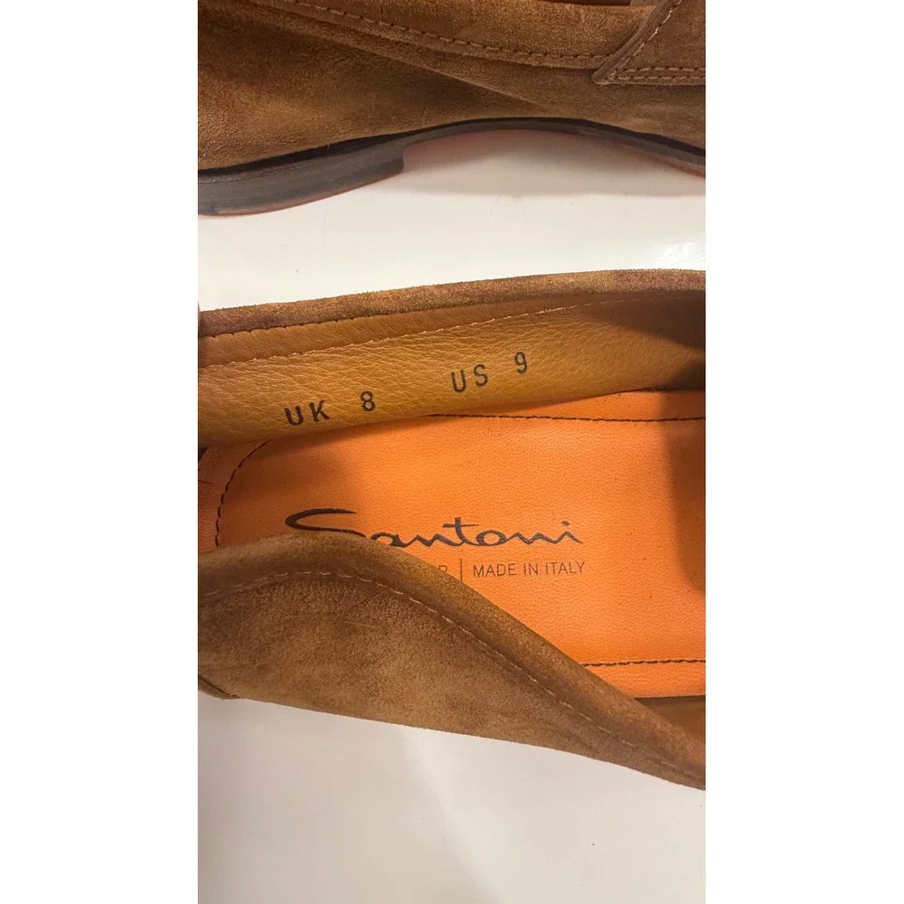 Santoni Carlo Suede Loafer Uk 8/ US 9